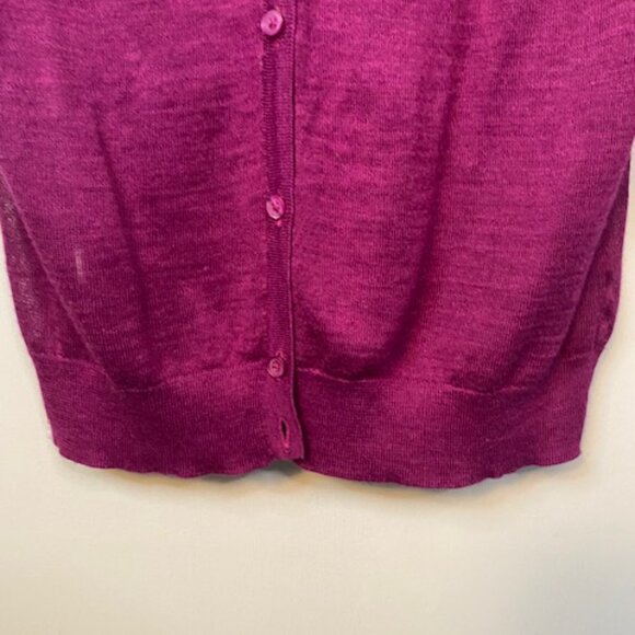Ann Taylor Purple Long Sleeve Cardigan - Picture 9 of 10